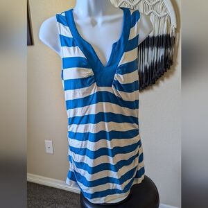 Blue and White striped shirt